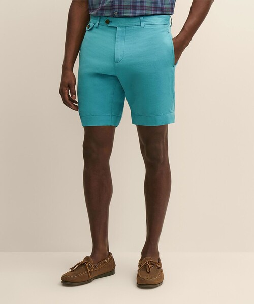 BROOKS BROTHERS(ブルックスブラザーズ)の「リネン/コットン プレーンフロント 9inショーツ(その他パンツ・メンズ・ネイビー/ブルー・32inch/36inch/38inch/30inch/34inch)」の1枚目の写真
