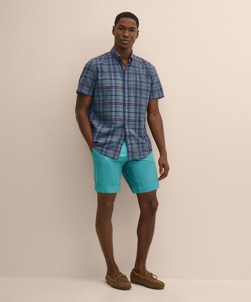 BROOKS BROTHERS(ブルックスブラザーズ)の「リネン/コットン プレーンフロント 9inショーツ(その他パンツ・メンズ・ネイビー/ブルー・32inch/36inch/38inch/30inch/34inch)」の4枚目の写真
