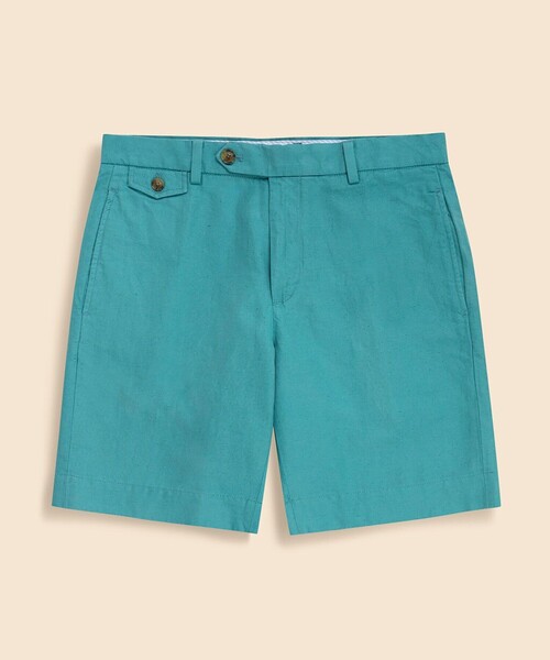 BROOKS BROTHERS(ブルックスブラザーズ)の「リネン/コットン プレーンフロント 9inショーツ(その他パンツ・メンズ・ネイビー/ブルー・32inch/36inch/38inch/30inch/34inch)」の6枚目の写真