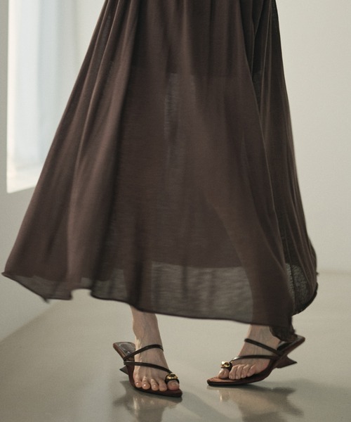 LAULEN(ローレン)の「gold motif toe ring sandals / ゴールドトゥリングサンダル(サンダル・レディース・アイボリー/ブラウン/ブラック・23cm/24cm/25cm)」の7枚目の写真