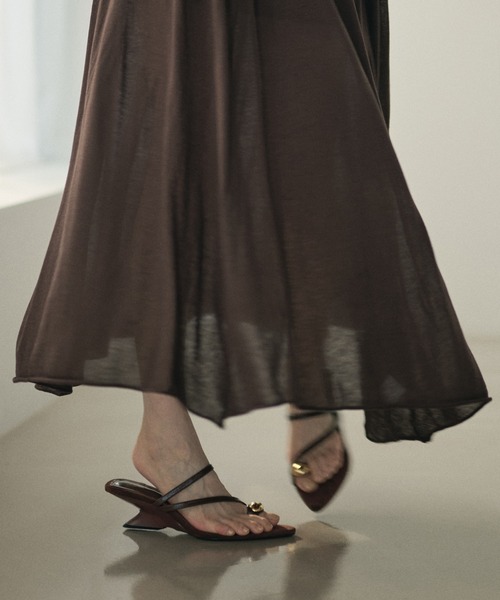 LAULEN(ローレン)の「gold motif toe ring sandals / ゴールドトゥリングサンダル(サンダル・レディース・アイボリー/ブラウン/ブラック・23cm/24cm/25cm)」の8枚目の写真