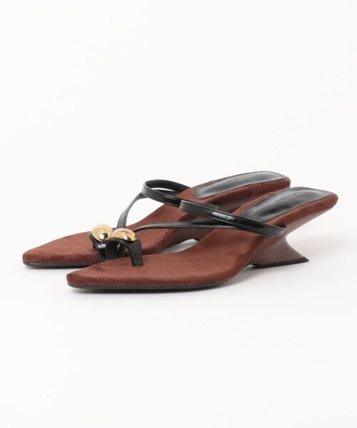 LAULEN(ローレン)の「gold motif toe ring sandals / ゴールドトゥリングサンダル(サンダル・レディース・アイボリー/ブラウン/ブラック・23cm/24cm/25cm)」の16枚目の写真
