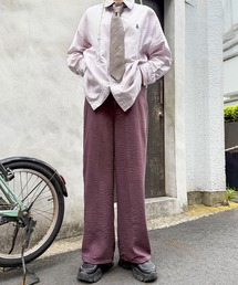 DOUBLE NAME | 麻混スラブ リラックスイージーパンツ(その他パンツ)