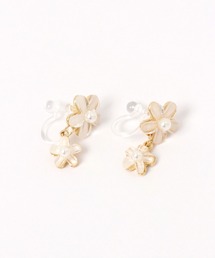アクリリックフラワーノンホールピアス / 663785