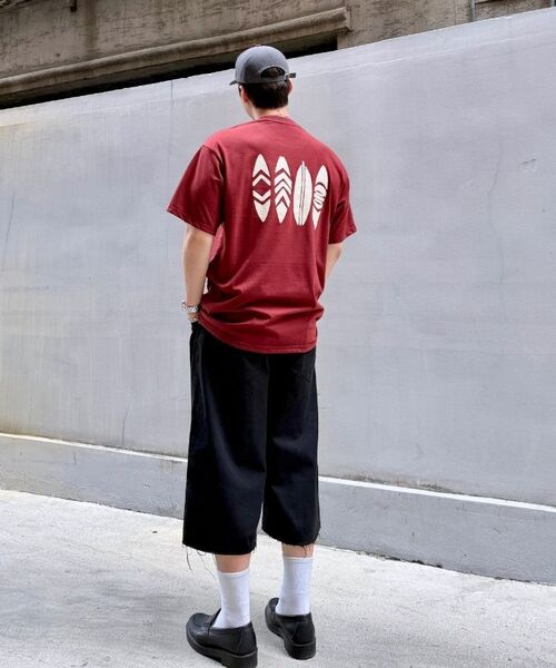 CARGOBROS(カーゴブロス)の「トラベルラインサーフ 半袖Tシャツ (ワイン)(Tシャツ/カットソー・メンズ・その他・SMALL/MEDIUM/LARGE/X-LARGE/2XL)」の8枚目の写真