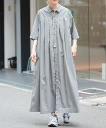 FORK&SPOON タックシャツワンピース