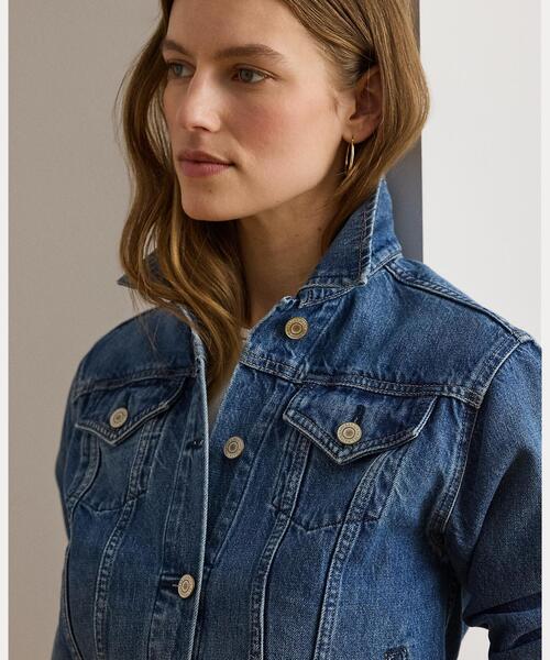 LAUREN RALPH LAUREN(ローレン ラルフ ローレン)の「デニム トラッカー ジャケット(デニムジャケット・レディース・ブルー・XS/S/M)」の7枚目の写真