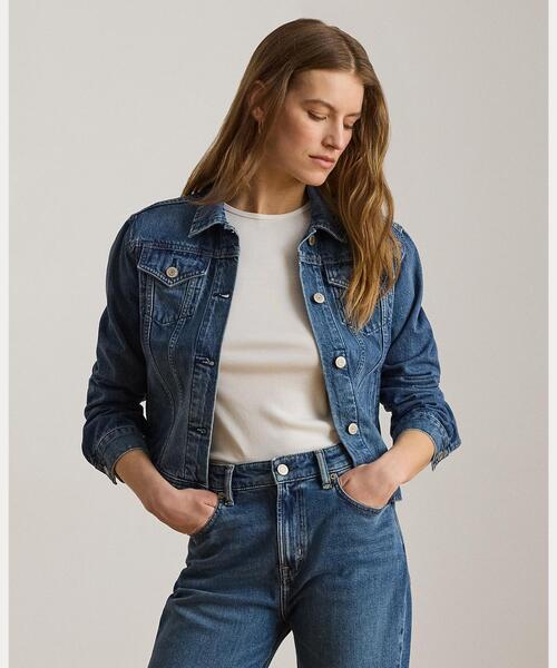 LAUREN RALPH LAUREN(ローレン ラルフ ローレン)の「デニム トラッカー ジャケット(デニムジャケット・レディース・ブルー・XS/S/M)」の6枚目の写真