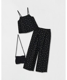 [L's]キャミソール&パンツ セットアップ プリント  NYPU <3点セット> <撥水、４WAYストレッチ、UVカット>