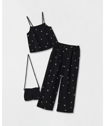 [L's]キャミソール&パンツ セットアップ プリント  NYPU <3点セット> <撥水、４WAYストレッチ、UVカット>