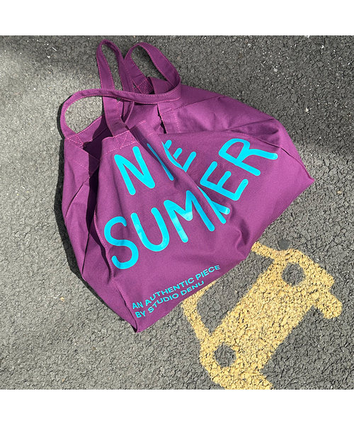 DENU（デヌ）の「Nice Summer Eco Bag [3Colors]（エコバッグ/サブバッグ・レディース・レッド/パープル/ブルー・FREE）」の2枚目の写真