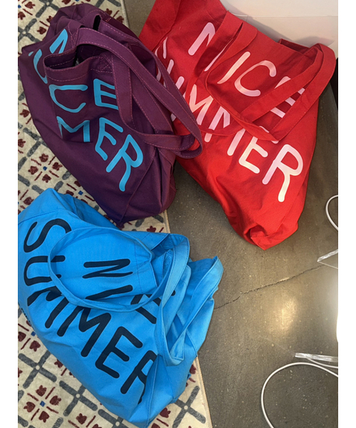 DENU（デヌ）の「Nice Summer Eco Bag [3Colors]（エコバッグ/サブバッグ・レディース・レッド/パープル/ブルー・FREE）」の7枚目の写真