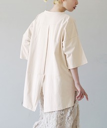 汗しみない Tシャツ［バックスリット］