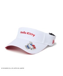 NEW ERA | ニューエラ【NEW ERA】- サンリオ ハローキティ サンバイザー【SUN VISOR LV GOLF KITTY WHITE 14348592】(サンバイザー)
