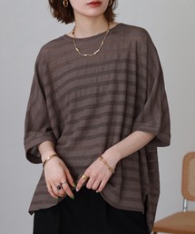 サイドスリットプルオーバー 半端袖