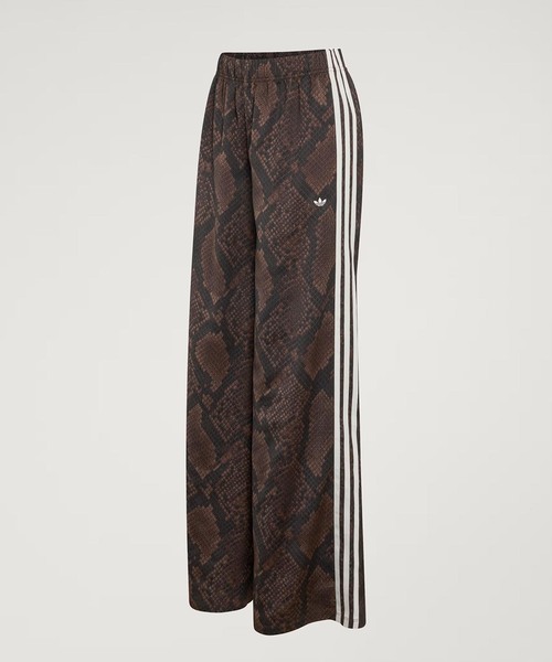 adidas Originals(アディダスオリジナルス)の「adidas originals SATIN SNAKE PRINT WIDE LEG TRACK PANTS(その他パンツ・レディース・ブラウン/ベージュ・LARGE/MEDIUM)」の1枚目の写真