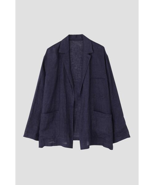 YLEVE（イレーヴ）の「YLEVE / LINEN POPLIN JACKET（テーラードジャケット・メンズ・カーキ/ネイビー・5/3/4）」の17枚目の写真