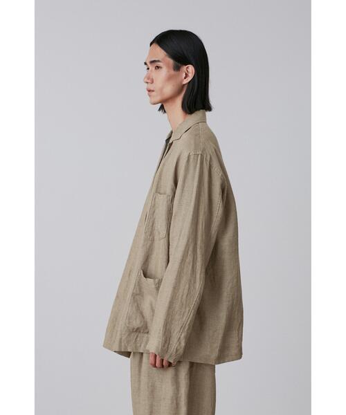 YLEVE（イレーヴ）の「YLEVE / LINEN POPLIN JACKET（テーラードジャケット・メンズ・カーキ/ネイビー・5/3/4）」の8枚目の写真