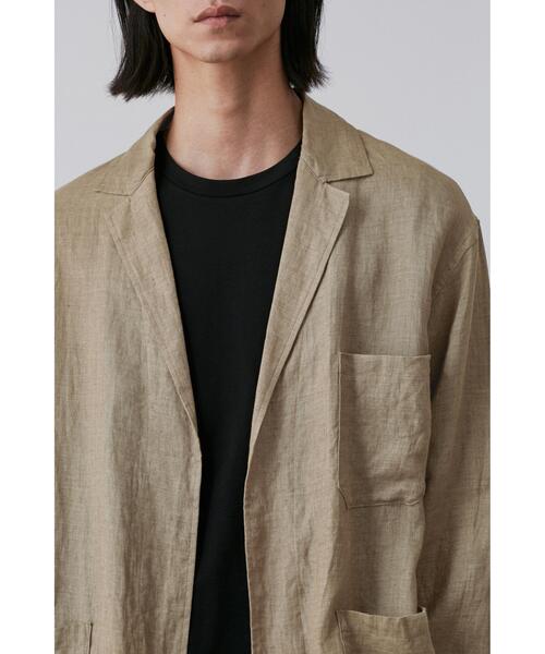 YLEVE（イレーヴ）の「YLEVE / LINEN POPLIN JACKET（テーラードジャケット・メンズ・カーキ/ネイビー・5/3/4）」の6枚目の写真