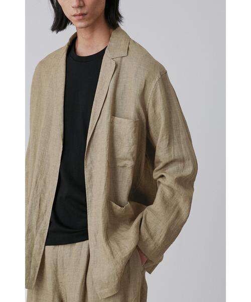 YLEVE（イレーヴ）の「YLEVE / LINEN POPLIN JACKET（テーラードジャケット・メンズ・カーキ/ネイビー・5/3/4）」の5枚目の写真