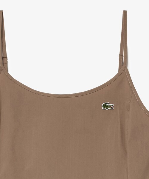 LACOSTE(ラコステ)の「ストレッチタイプライター インバーテッドプリーツAラインキャミドレス キャミワンピース(ワンピース・レディース・ダークブルー/ブラウン/ブラック・34/40/38/36)」の20枚目の写真