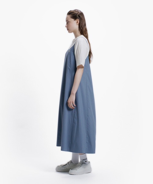 LACOSTE(ラコステ)の「ストレッチタイプライター インバーテッドプリーツAラインキャミドレス キャミワンピース(ワンピース・レディース・ダークブルー/ブラウン/ブラック・34/40/38/36)」の11枚目の写真