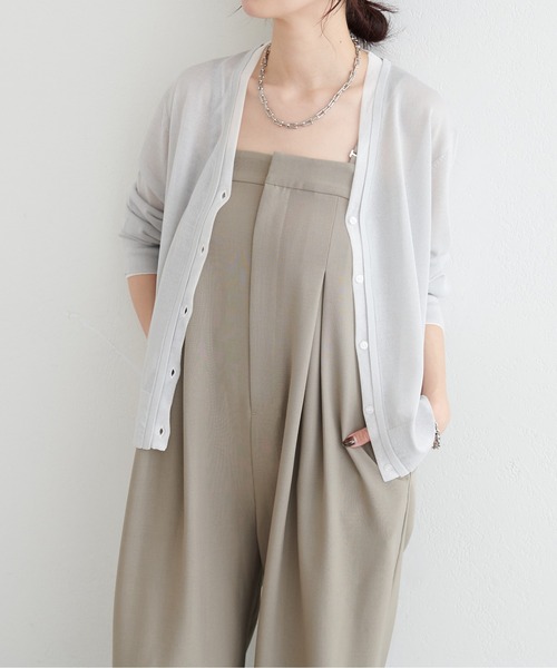 LARUTA(ラルータ)の「【LARUTA】レイヤード切替ニットカーディガン(カーディガン/ボレロ・レディース・ブラック/ライトグレー/オフホワイト/ブラウン・FREE)」の19枚目の写真