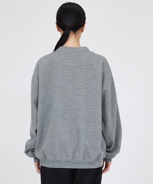 FORTUNA HOMME（フォルトゥナオム）の「【FORTUNA/フォルトゥナ】ハーフジッププルオーバーニット / ユニセックス / FHPO-0216（Tシャツ/カットソー・メンズ・グレー・M/L）」の4枚目の写真