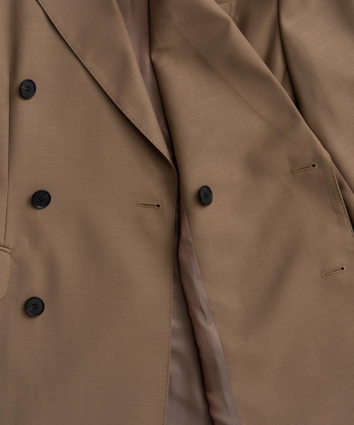 MAISON SPECIAL（メゾンスペシャル）の「Double-Breasted Jacket/ダブルブレストジャケット（テーラードジャケット・レディース・キャメル/ネイビー・FREE）」の20枚目の写真