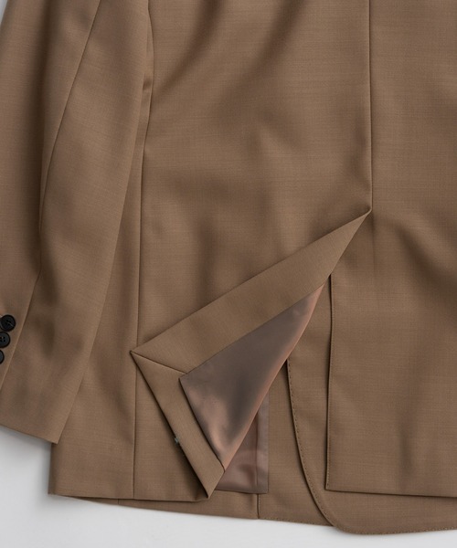 MAISON SPECIAL（メゾンスペシャル）の「Double-Breasted Jacket/ダブルブレストジャケット（テーラードジャケット・レディース・キャメル/ネイビー・FREE）」の22枚目の写真