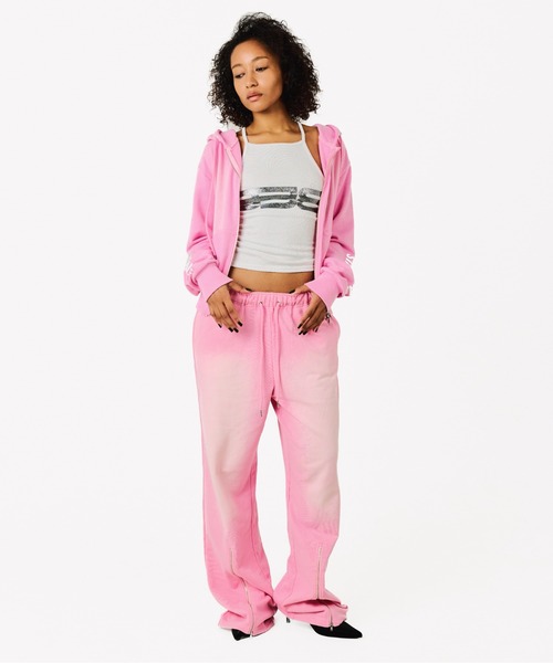 BEEDEN（ビーデン）の「LOOSE ZIP SWEAT PANTS（スウェットパンツ・レディース・ピンク/ブラック/グレー/ホワイト・MEDIUM/SMALL）」の4枚目の写真