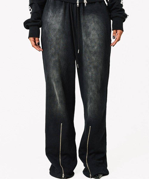 BEEDEN（ビーデン）の「LOOSE ZIP SWEAT PANTS（スウェットパンツ・レディース・ピンク/ブラック/グレー/ホワイト・MEDIUM/SMALL）」の7枚目の写真