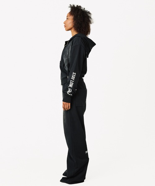 BEEDEN（ビーデン）の「LOOSE ZIP SWEAT PANTS（スウェットパンツ・レディース・ピンク/ブラック/グレー/ホワイト・MEDIUM/SMALL）」の12枚目の写真