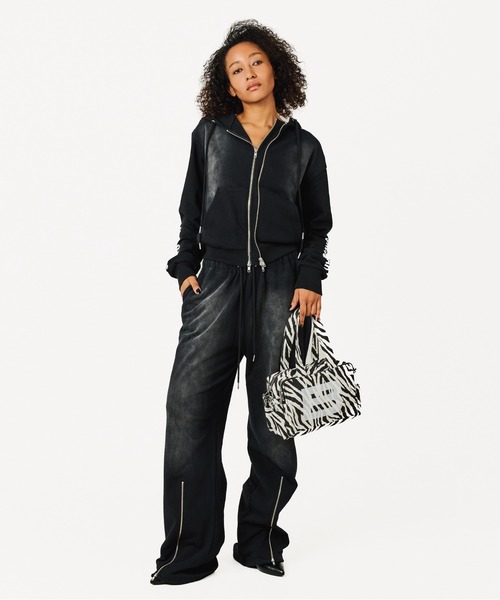 BEEDEN（ビーデン）の「LOOSE ZIP SWEAT PANTS（スウェットパンツ・レディース・ピンク/ブラック/グレー/ホワイト・MEDIUM/SMALL）」の14枚目の写真