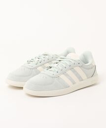 adidas アディダス BREAKNET SLEEK SUEDE レディーススニーカー ロープロファイル(ブレイクネットスリークスエード) KK2221 リネングリーン/オフホワイト