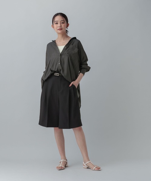 GLOBAL WORK(グローバルワーク)の「MATINEE LINE/トロミサテンシャツ長袖/873325(シャツ/ブラウス・レディース・ブラック/グレー系その他/レッド系その他・LARGE/MEDIUM)」の10枚目の写真