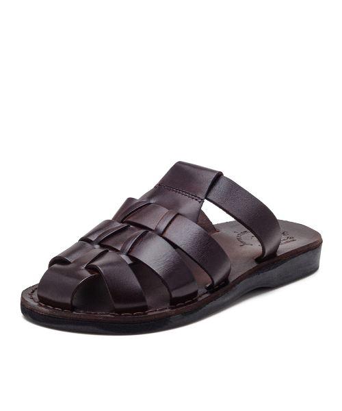 JERUSALEM SANDALS(エルサレム サンダル)の「1063 マイケルスライド-ブラウン (ミカエル スライド)(サンダル・レディース・ブラウン・23cm/23.5cm/24cm/24.5cm/25cm/26cm/27cm/28cm/29cm)」の3枚目の写真