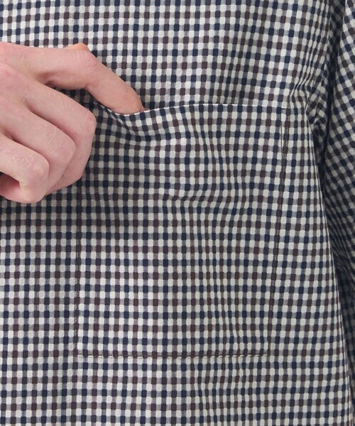 MACKINTOSH PHILOSOPHY(マッキントッシュ フィロソフィー)の「半袖オープンカラーシャツ 空羽サッカー 無地/チェック(シャツ/ブラウス・メンズ・ブラック/ブルー系その他7/ブラウン系その他6/ダークネイビー・38/40)」の19枚目の写真