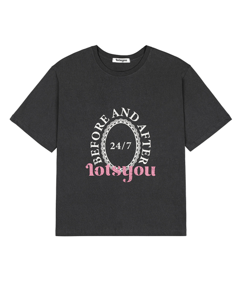 LOTSYOU(ロッツユー)の「Hailey Retro T-shirt Charcoal(Tシャツ/カットソー・レディース・その他・OS)」の1枚目の写真