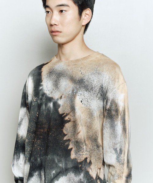 bal(バル)の「LOGO TIE DYE LS TEE by YUKIDYE(Tシャツ/カットソー・メンズ・ブラック・3/2/1/0)」の2枚目の写真