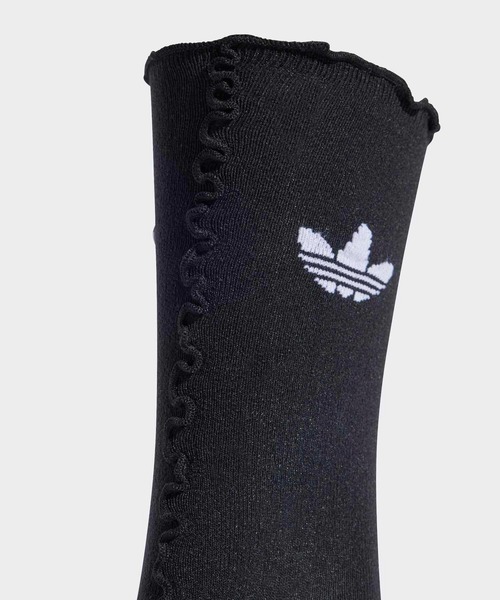 adidas(アディダス)の「ラッフルソックス 2足組 / アディダスオリジナルス adidas Originals(ソックス/靴下・レディース・ホワイト×ブラック・MEDIUM/SMALL/kids-XXL/LARGE/X-LARGE)」の4枚目の写真