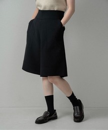 high waist elasticity half pants / ハイウエストエラスティシティハーフパンツ