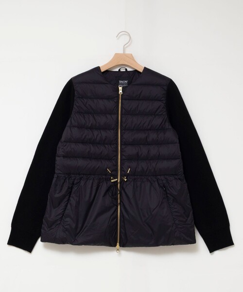 NOLLEY’S(ノーリーズ)の「【WEB&一部店舗限定色アイテム】【TAION/タイオン】ニットコンビダウンジャケット(ダウンジャケット/コート・レディース・ネイビー/オフホワイト/ブラック・FREE)」の20枚目の写真