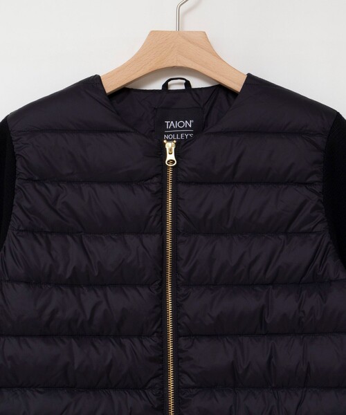 NOLLEY’S(ノーリーズ)の「【WEB&一部店舗限定色アイテム】【TAION/タイオン】ニットコンビダウンジャケット(ダウンジャケット/コート・レディース・ネイビー/オフホワイト/ブラック・FREE)」の19枚目の写真