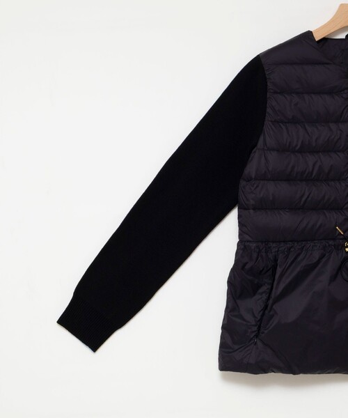 NOLLEY’S(ノーリーズ)の「【WEB&一部店舗限定色アイテム】【TAION/タイオン】ニットコンビダウンジャケット(ダウンジャケット/コート・レディース・ネイビー/オフホワイト/ブラック・FREE)」の14枚目の写真