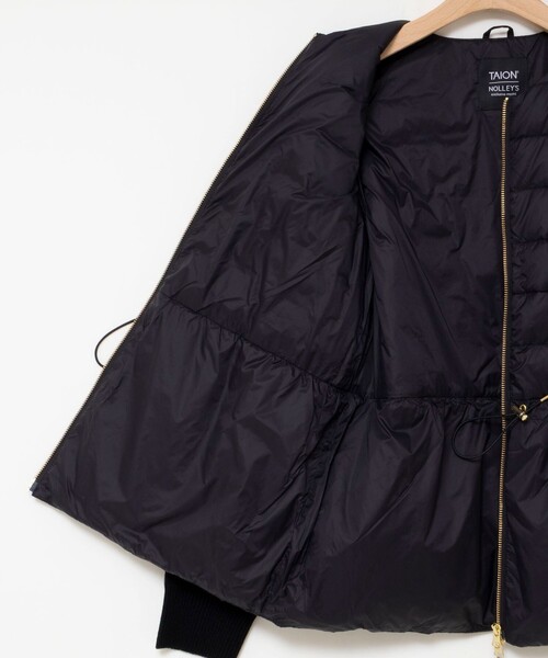 NOLLEY’S(ノーリーズ)の「【WEB&一部店舗限定色アイテム】【TAION/タイオン】ニットコンビダウンジャケット(ダウンジャケット/コート・レディース・ネイビー/オフホワイト/ブラック・FREE)」の8枚目の写真