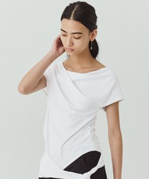 kiehtova（キエトヴァ）の「【kiehtova】SIENA DRAPE TOPS シエナ ドレープトップス（Tシャツ/カットソー）」