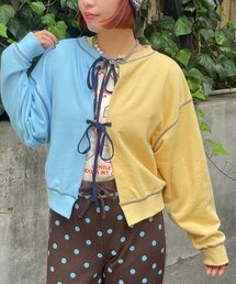 【HELLO.SANFRANCISCO/ハローサンフランシスコ】2WAY配色リボンスウェット