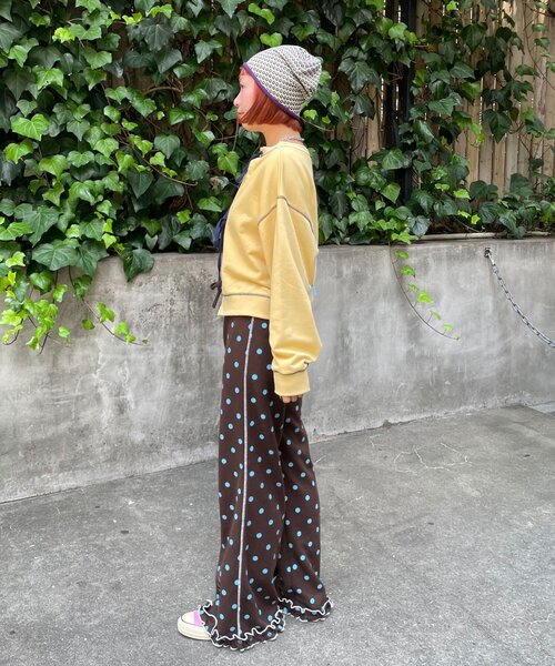 HELLO.SANFRANCISCO(ハローサンフランシスコ)の「【HELLO.SANFRANCISCO/ハローサンフランシスコ】2WAY配色リボンスウェット(Tシャツ/カットソー・レディース・ブルー/グレー・ONE SIZE)」の15枚目の写真