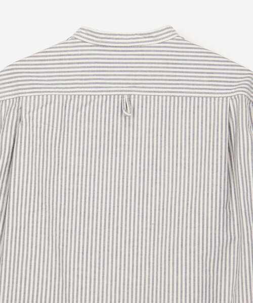 DANTON(ダントン)の「DANTON | オックスフォード バンドカラーシャツ STRIPE WOMEN(シャツ/ブラウス・レディース・ブルー系その他5・38/36/34)」の5枚目の写真